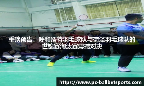重磅预告：呼和浩特羽毛球队与菏泽羽毛球队的世锦赛淘汰赛震撼对决