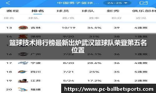篮球技术排行榜最新出炉武汉篮球队荣登第五名位置